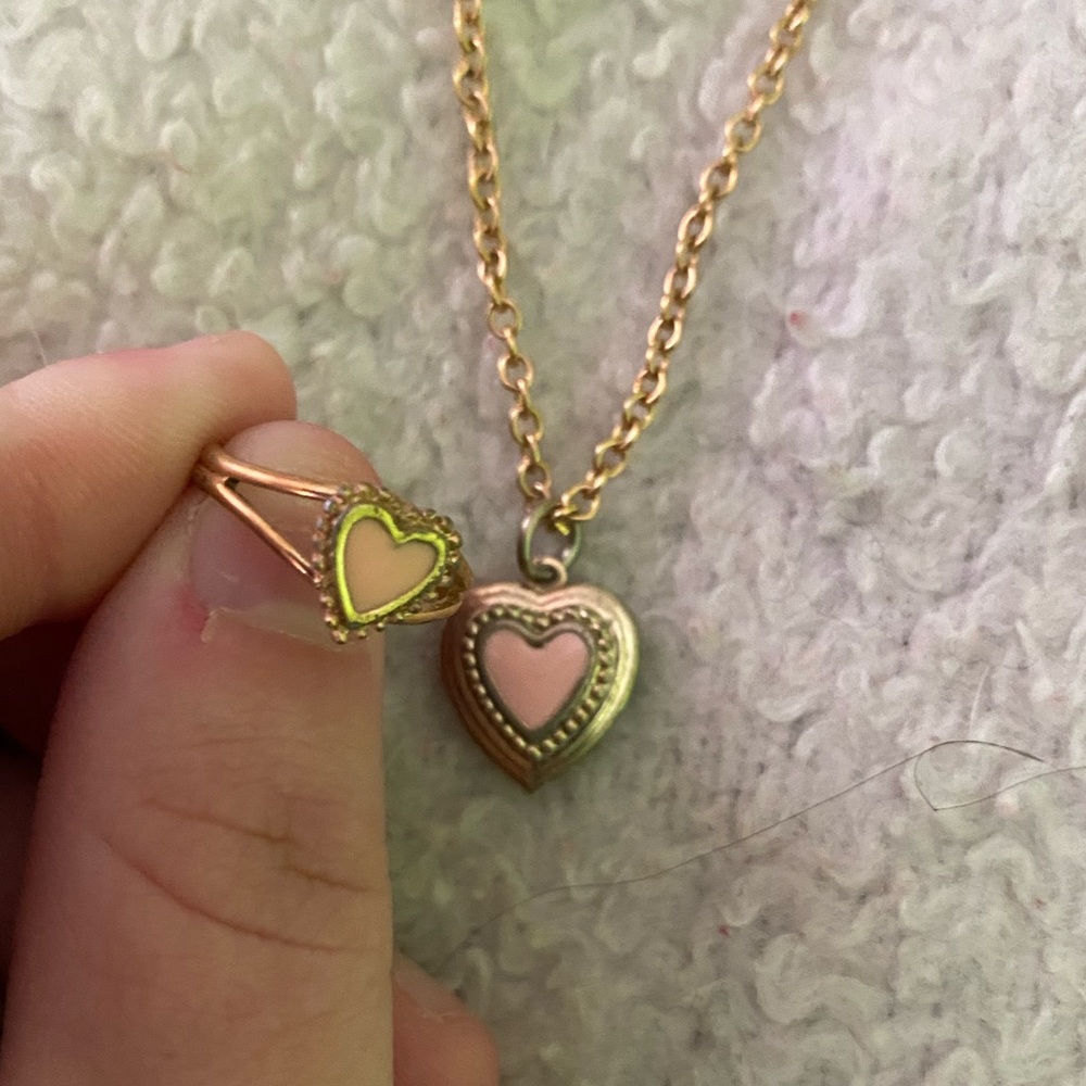 Kids locket and ring